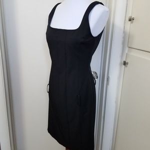 RALPH LAUREN Plaid Label Black Sheath Dress 6-8 M